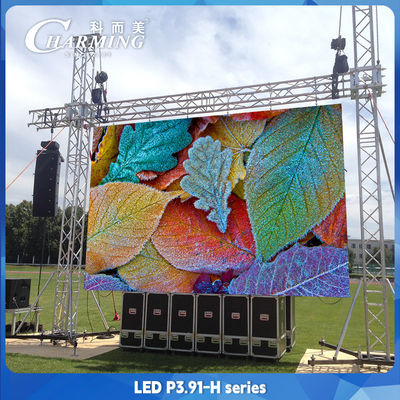 500x500mm شاشة عرض LED كبيرة للإيجار خارجية P3.91 حائط فيديو مضاد للماء