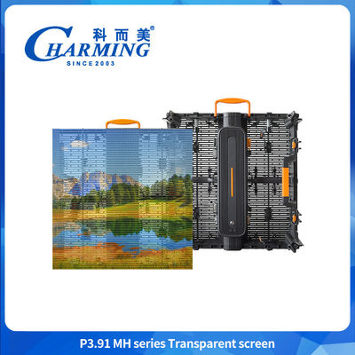 شفاف جدار الشاشة P3.91 عالية الجودة 3840 هرتز تحديث IP65 مقاوم للماء