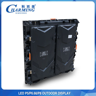 شاشة LED للخارج P5 سطوع عالي ومجموعة كبيرة من الألوان تصنيف IP65 مقاوم للماء أداء موثوق به للبيئات المطالبة