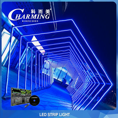 شريط إضاءة LED داخلي بالألوان الكاملة RGB مرن لفندق النادي