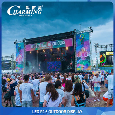 شاشة 4K LED P2.6 Stage Rent Outdoor LED Video Wall Display شاشة تشغيل الفيديو
