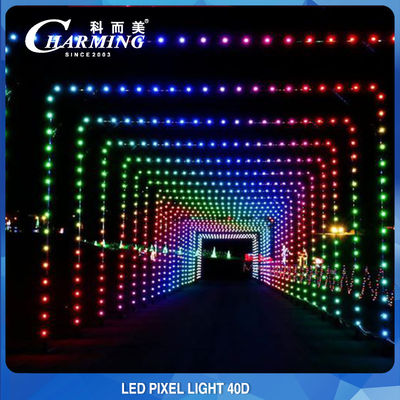 RGB 40D LED نقطة مصدر الضوء IP65 بناء الجدار الإضاءة الأمامية الديكور