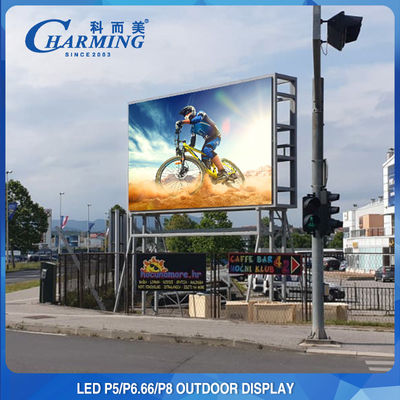 إعلانات خارجية LED P5 P8 LED عرض جدار فيديو 3840Hz IP65