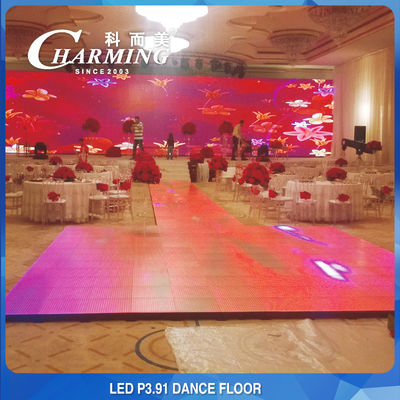 P3.91 LED Dance Floor Video Floor For Rental Event معرض حفلات الزفاف