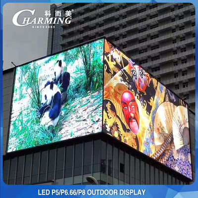 شاشة عرض LED عملاقة خارجية بدقة 4K P5 مقاومة للماء بالألوان الكاملة