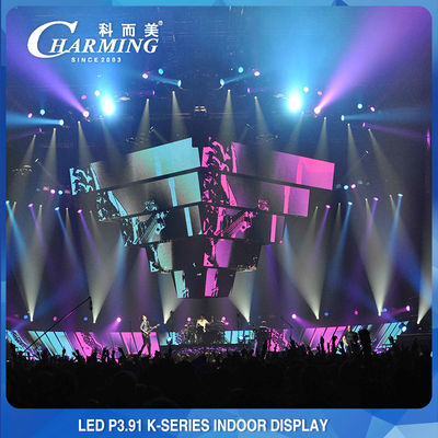 شاشة LED الداخلية الثابتة Ultrawide P3.91 ، 500x1000mm وخفيفة الوزن