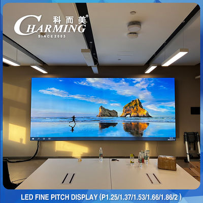 64*48CM بيكسل بيث 1.86MM HD LED Video Wall ارتفاع تحديث 3840Hz لغرفة الاجتماعات