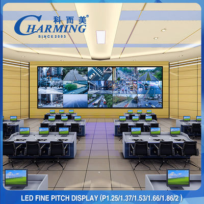 شاشة عرض LED داخلية ذات درجة رفيعة P1.53 P1.86 P2 لقاعة التسوق