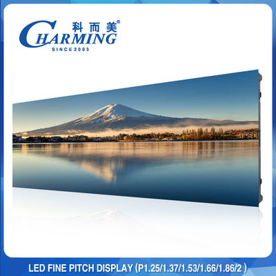 شاشة LED ذات درجة حرارة دقيقة مضادة للتصادم SDK ، جدار فيديو LED عالي الدقة 16 بت