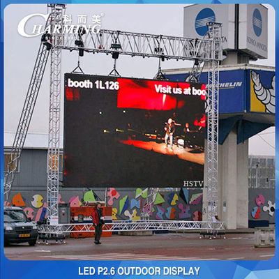 متعددة الوظائف P2.6 LED فيديو الجدار عرض تأجير في الهواء الطلق للحفلات الموسيقية المعرض التجاري