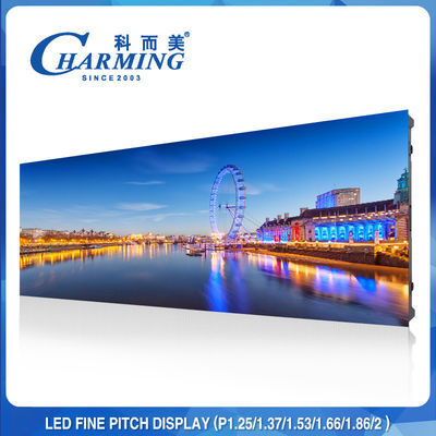 شاشة LED داخلية ثابتة 4K Refresh HD P1.5mm بحجم رفيع للغاية 64x48 سم