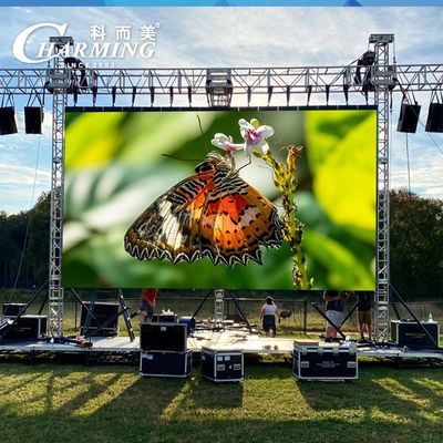 Quick Connect Truss P3.91 4K 3840Hz شاشة عرض الفيديو الجدارية LED لتأجير الإعلانات