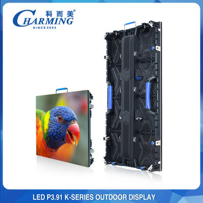 شاشة LED 4500CD / M2 P3.91 ، شاشة LED خارجية للإيجار 4K سلسلة K 500x1000mm
