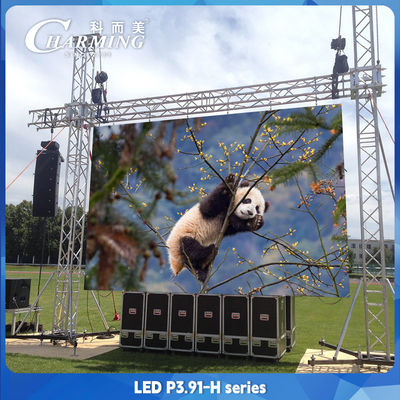 P3.91 الإعلانات سلسلة H LED عرض فيديو الجدار 3840 هرتز ثلاثي الدليل