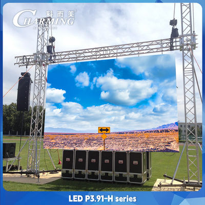 4500CD/m2 P3.91 شاشة LED للإيجار 500*1000mm IP65 رقمية