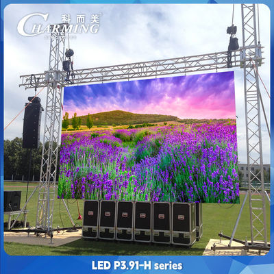 4500CD/m2 P3.91 شاشة LED للإيجار 500*1000mm IP65 رقمية