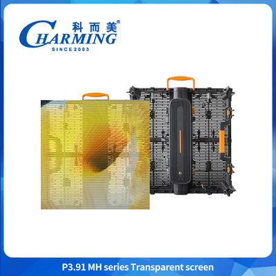 IP65 للخارج P3.91-P7.8 الزجاج الشفاف 3D LED العرض العرض الحائط الفيديو