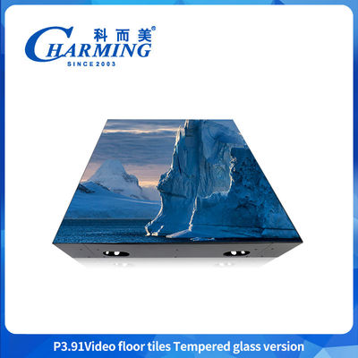 أرضية رقص LED P3.91 - أرضية مسرح وديسكو بسطح زجاجي صلب، مقاومة للماء