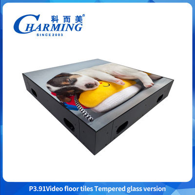 500x500MM GOB P3.91 LED أرضية الرقص الداخلية IP65 مقاومة للماء LED عرض HD فيديو مثير للحدث
