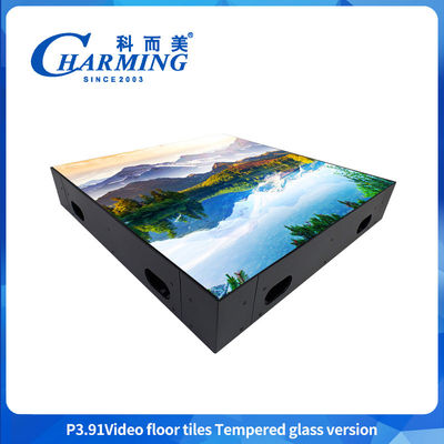 500x500MM GOB P3.91 LED أرضية الرقص الداخلية IP65 مقاومة للماء LED عرض HD فيديو مثير للحدث