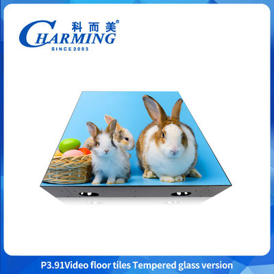 2025 بيع بالجملة P3.91 LED 3d أرضية الرقص الزجاجية الشفافة أرضية الرقص LED Display