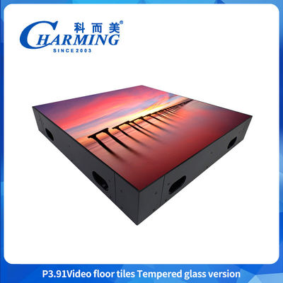 مضاد للماء كامل اللون RGB التفاعلي قابل للبرمجة P3.91 DJ Booth Bar Stage Dance Floor IP65 LED Display Screen