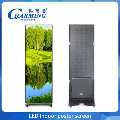 التجارية المحمولة مركز التسوق شاشة LED P2.5 ملصق الإشارات الرقمية الأمامية خدمة شاشة عرض LED