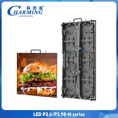 العقار شاشة LED الداخلية الخارجية الملونة كاملة LED الحائط P2.6 LED حائط الفيديو 500x500mm الصب الصبغ الألومنيوم شاشات العرض