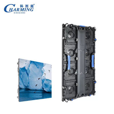 P2.6 شاشة داخلية مستأجرة مدعومة 7680 هرتز LEDWall Display 500 * 500mm Fast Food داخلية مدعومة