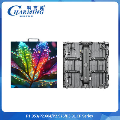 500*500/1000*84MM مربع مرن منحني من سبيكة الألومنيوم SMD1921 140° زاوية عرض كبيرة شاشة فيديو داخلية وخارجية للإيجار