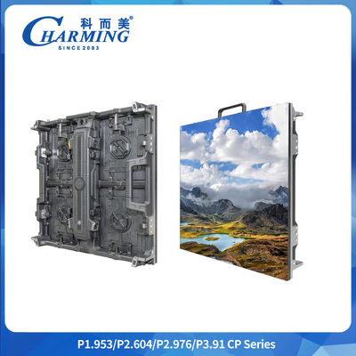 P2.9mm اللون الكامل LED Panel داخلي خلفية منحنية خزانة الألومنيوم LED Screen Display للإعلانات