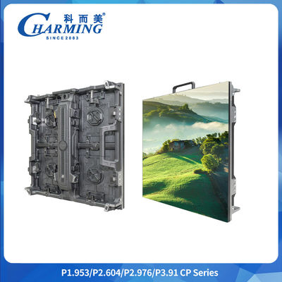 التوصيل السلس P1.9 P2.64 P2.98 لوحة شاشة محفوفة داخلية مرنة P3.91 مع قفل قوس قابل للتعديل ومقياس