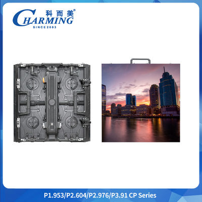 -20~40°C 600~800 CD/m2 P2.6/2.98/3.91 سلسلة CP حائط فيديو LED داخلي مع حراسة الزاوية