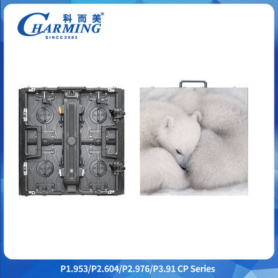 120 درجة زاوية مشاهدة منحنية محمية بروفيل الألومنيوم P3.91 داخلي HD Led Rental LED Display P2.98 داخلية خارجية لوحة المسرح مع 7680 هرتز