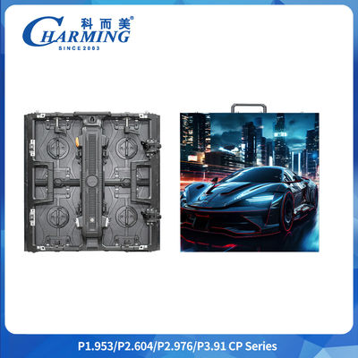 P2.6 P2.98 شاشة مدعومة عرض فيديو حائط مدعومة شاشة استئجار بكسل 3.91mm داخلية HD استئجار مدعوم شاشة منحنية ومرنة