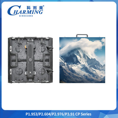 500x500mm/500x1000mm P1.9 P2.6 P2.98 P3.91 التأجير الداخلي منحني شاشة عرض LED مرنة شاشة إعلانية LED