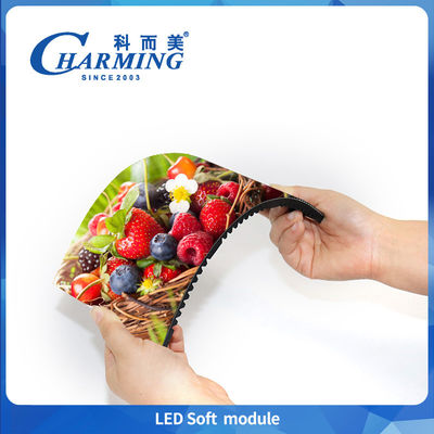 صيانة الجبهة الإبداعية مرنة HD وحدة LED ناعمة P1.86 P2 P2.5 P3 إعلانات منحنية عرض مستدير نصف دائري شاشة LED