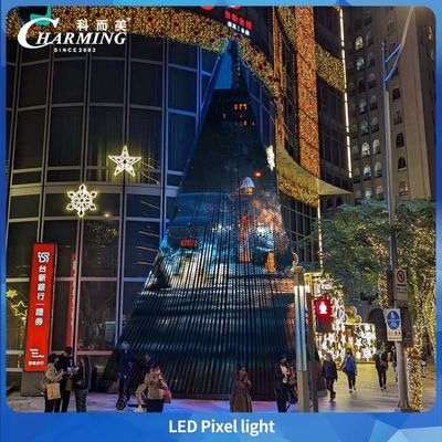 30 ملم RGB DC24V نقطة بكسل في الهواء الطلق أدى نقطة DMX بكسل أدى ضوء لواجهة المبنى