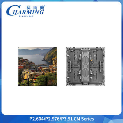 P3.91 شاشة LED خارجية للإعلانات IP65 شاشة LED مقاومة للماء 500x500MM SMD1921 خزانة الألومنيوم المصبوب الصب