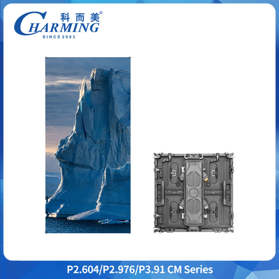 خزانة شاشة LED للإيجار الخارجية P2.6 IP65 مقاس 500x500 ملم، وزن 6.4 كجم