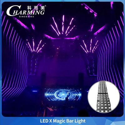 أضواء LED X Magic Bar المتلألئة تخلق جو ترفيهي مثالي التصميم الوحدي LED X Magic Bar RGB LED Pixel Bar لفعاليات الترفيه