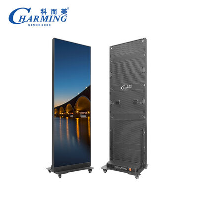 High Refresh Rate GOB Technology Foldable LED Poster Display with Intelligent Mobile Control