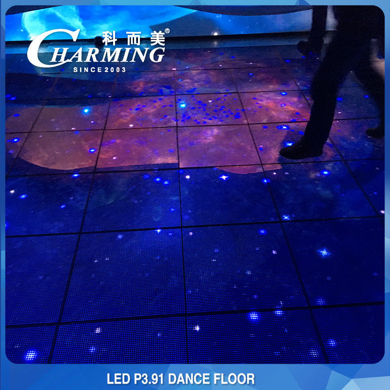 أرضية LED البلاط شاشة لوحة RGB أرضية LED البلاط شاشة العرض IP65 3840Hz دعم العشب الرقص عرض