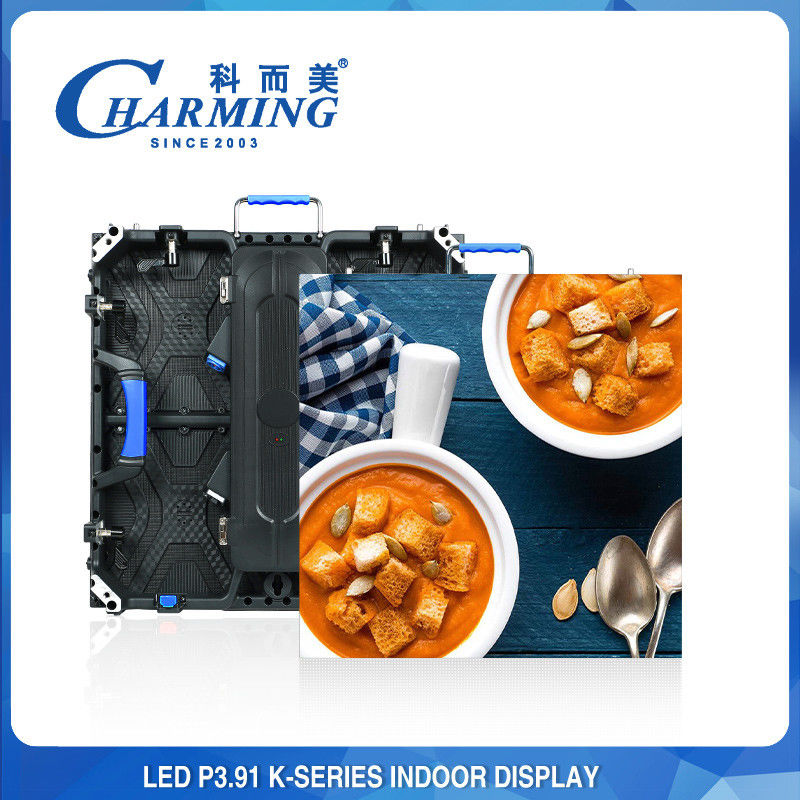 2.6MM Pixel Pitch Indoor LED Display مع 13.5Kg وزن الكابينة الخفيف ومادة سبيكة الألومنيوم