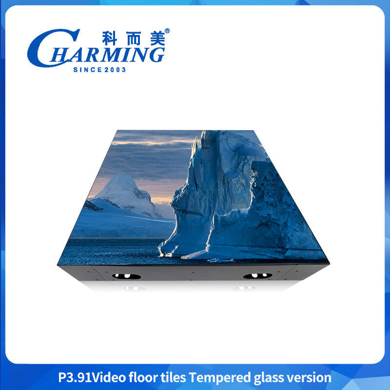 أرضية رقص LED P3.91 - أرضية مسرح وديسكو بسطح زجاجي صلب، مقاومة للماء