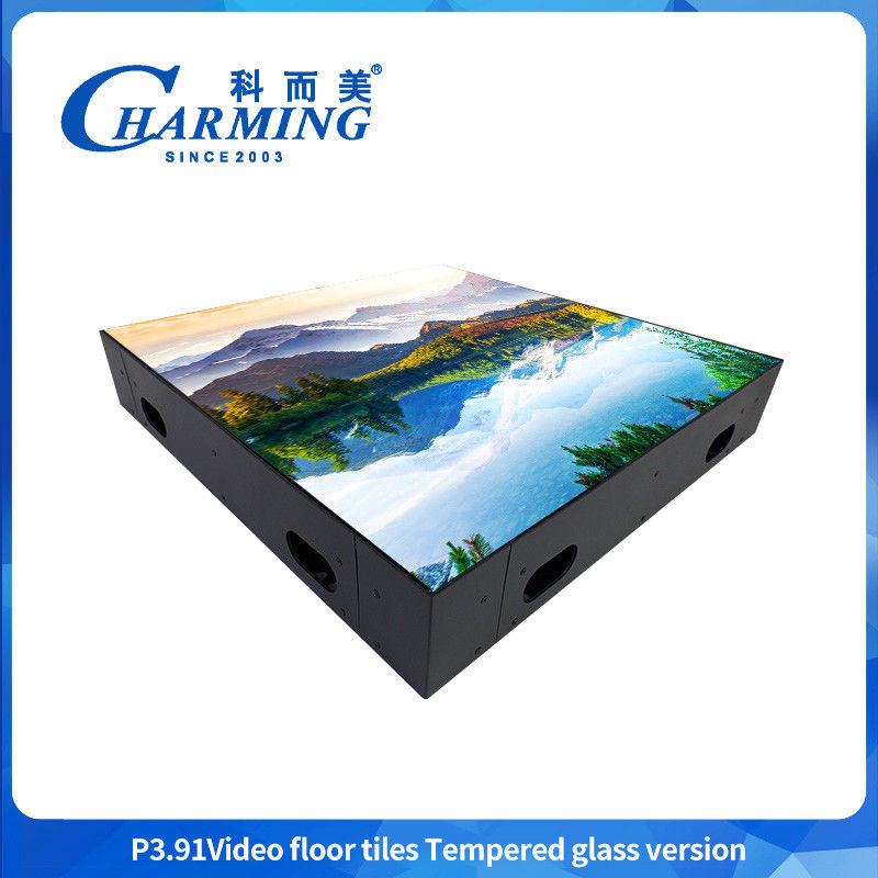 500x500MM GOB P3.91 LED أرضية الرقص الداخلية IP65 مقاومة للماء LED عرض HD فيديو مثير للحدث