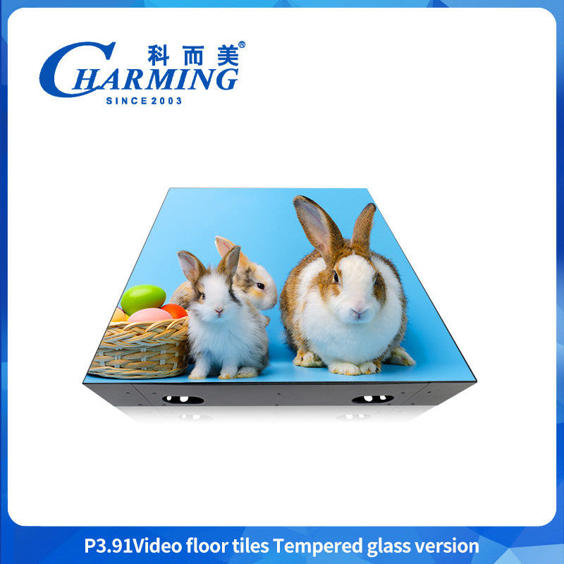 2025 بيع بالجملة P3.91 LED 3d أرضية الرقص الزجاجية الشفافة أرضية الرقص LED Display