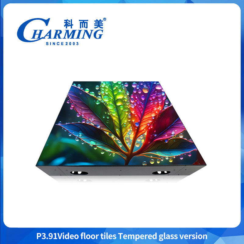 3840 هرتز معدل تحديث عالية مضاد للماء عرض LED HD فيديو مثير P3.91 LED عرض رقص أرضية ضوء حفل زفاف