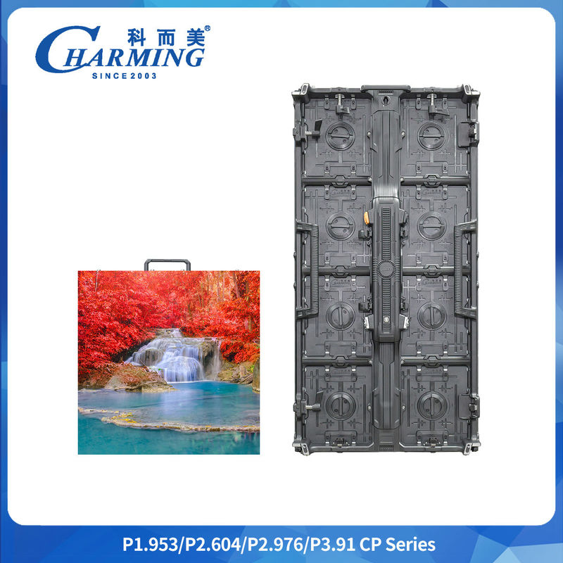 خفيف الوزن 6.6 كجم P2.6-3.91 منحني مرن IP42 CP Series LED Video Wall شكل خاص للكشف عن الشاشة