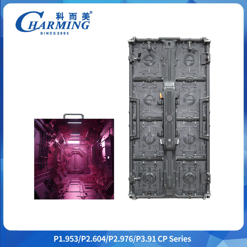 تصميم الهيكل المنقسم P2.6/2.98/3.91 CP Series 600~800 CD/m2 LED Video120° الحائط مع تشغيل يد واحدة قفل سريع